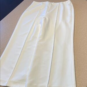 Alex Marie Elegant Ivory Wide Leg Pants